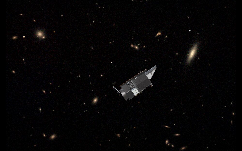The Roman Space Telescope crossing a deep field